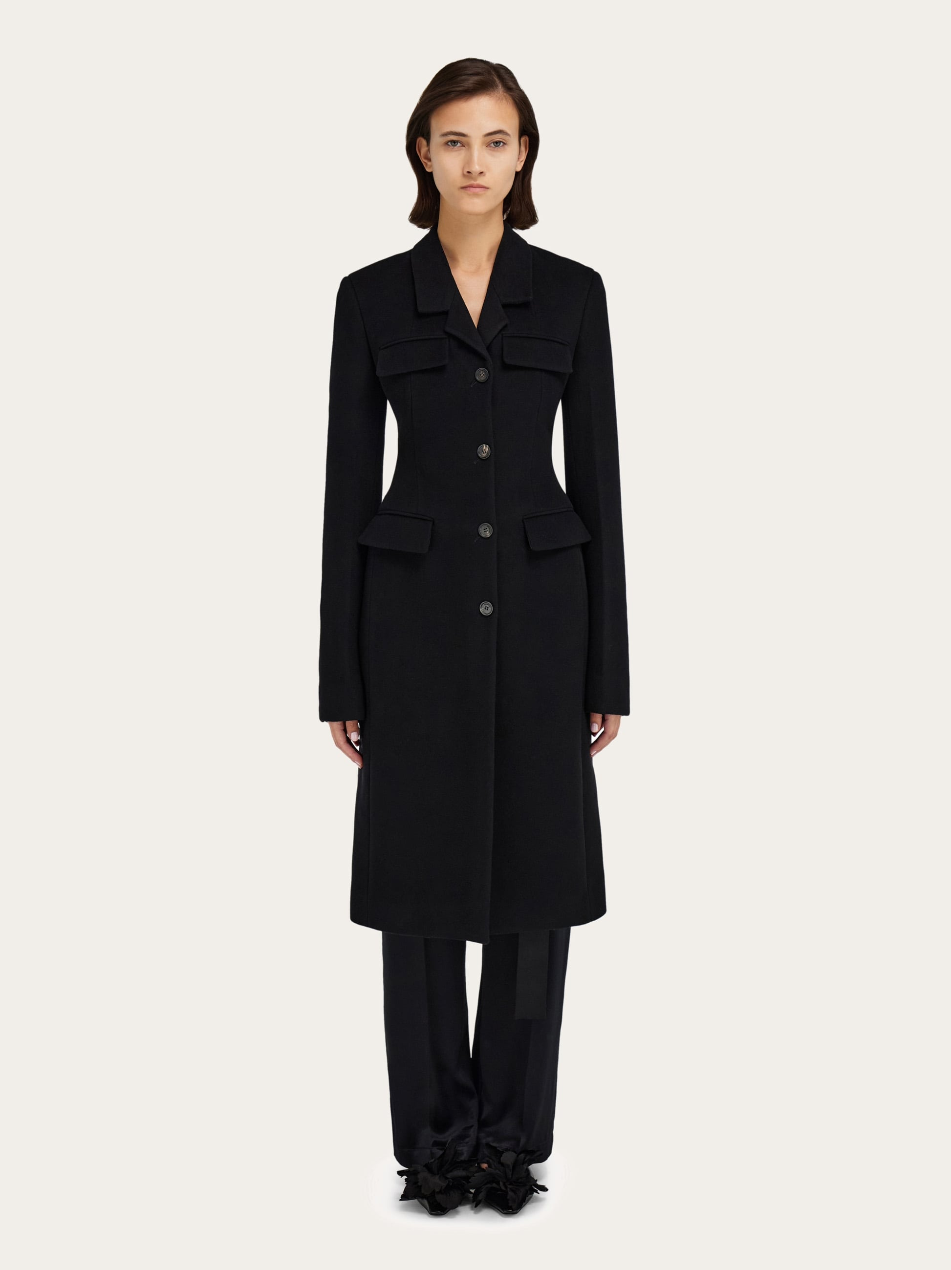 Fitted single breasted coat - 2