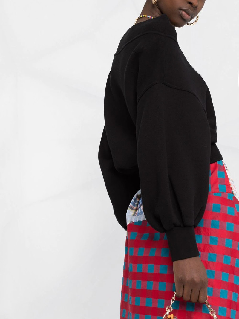 logo-print off-shoulder sweatshirt 3
