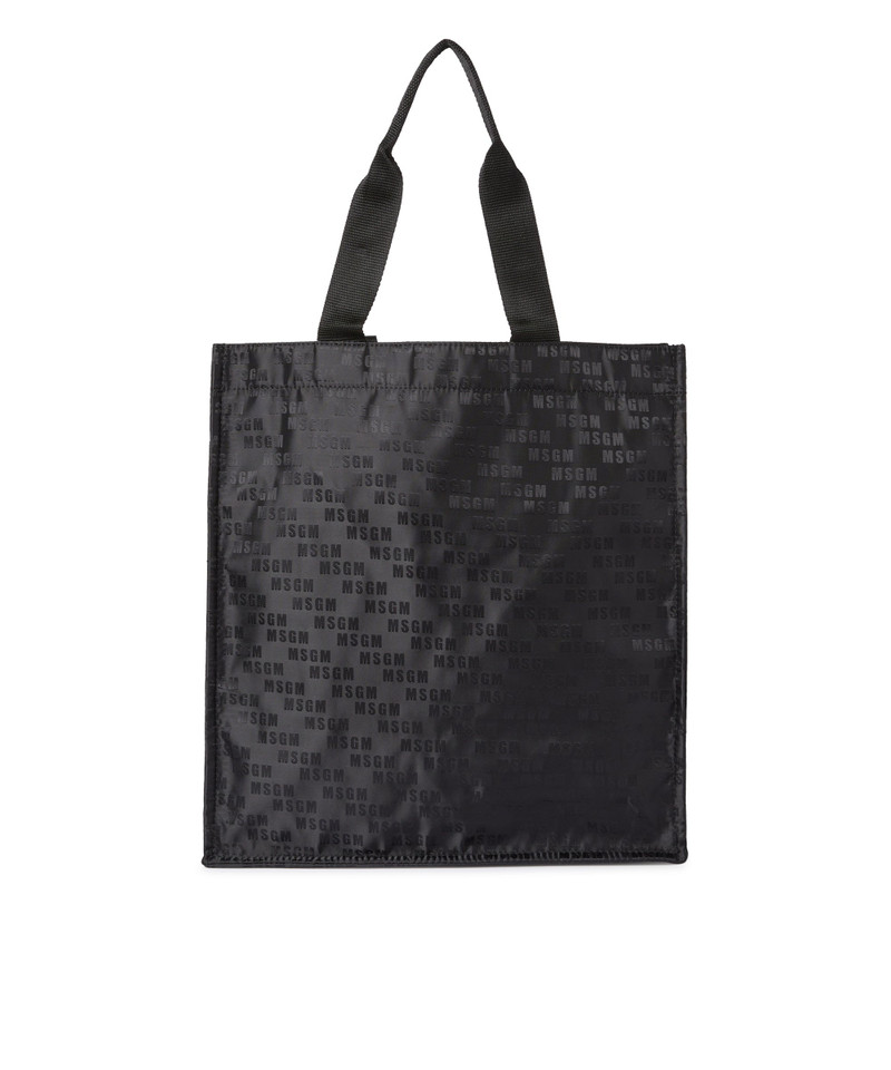 "Signature Iconic Nylon" shopping bag with all-over print 1