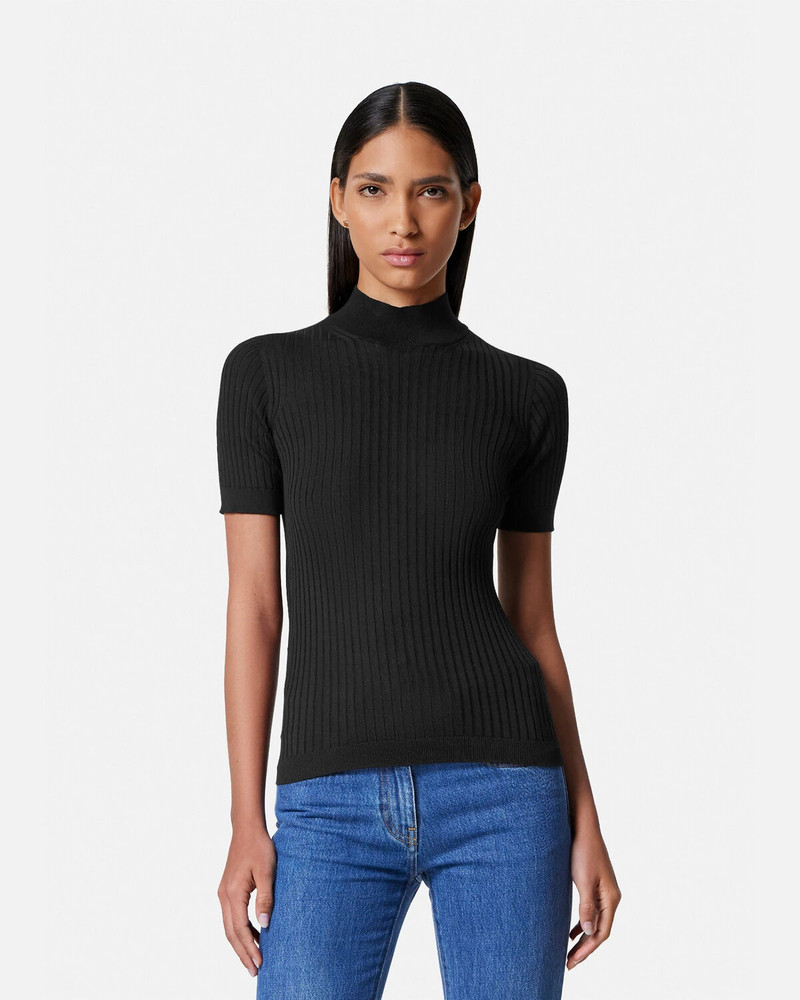 Ribbed Knit T-Shirt 4