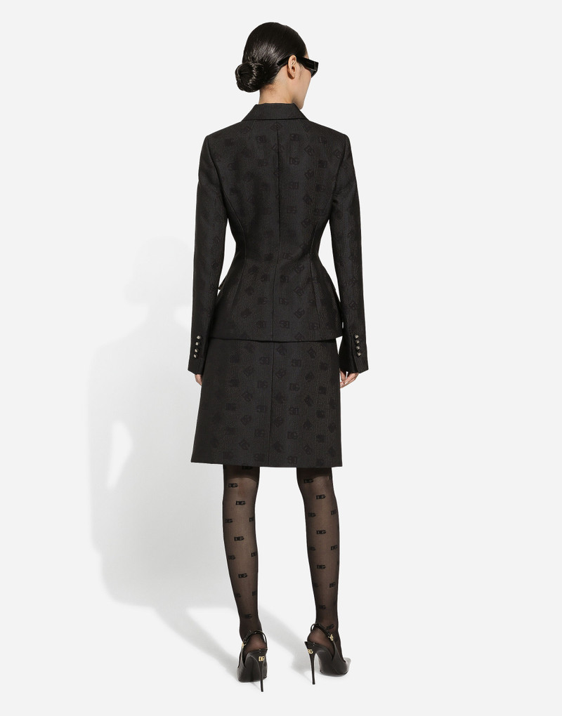 Quilted jacquard Dolce jacket with DG logo 3
