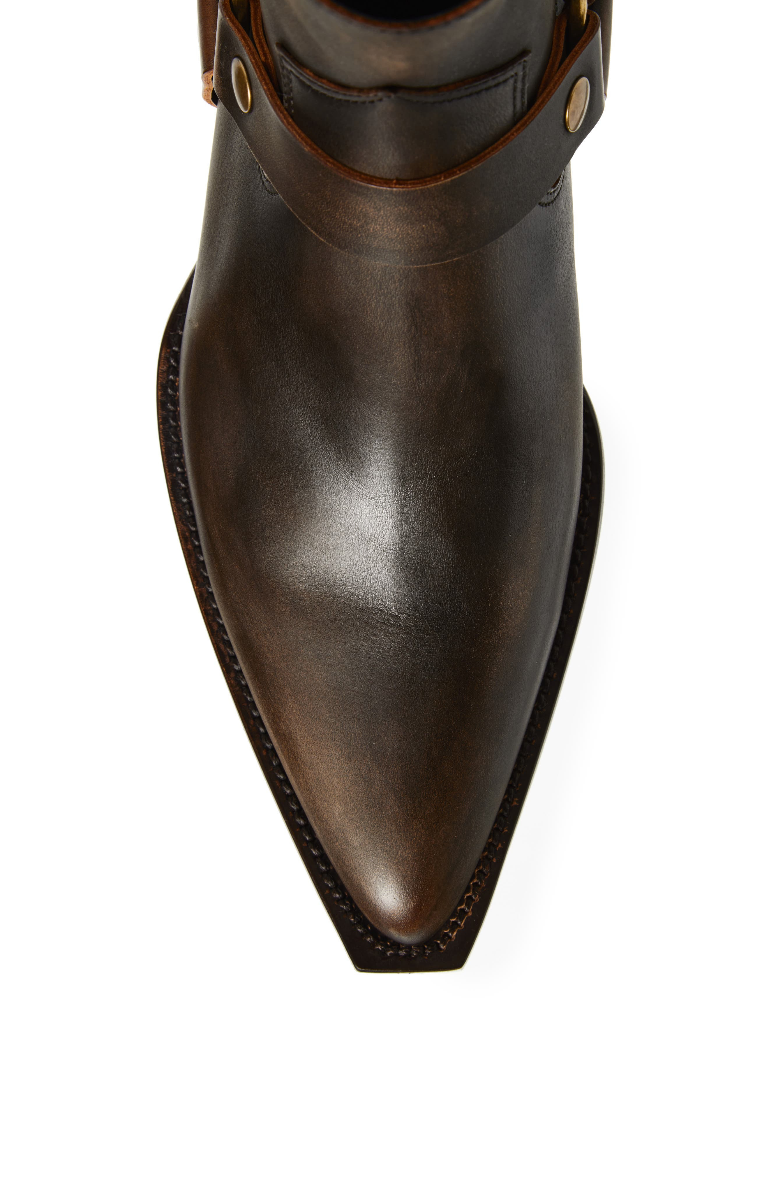 Golden Goose Debbie Harness Boot in Dark Brown/Beige at Nordstrom - 5