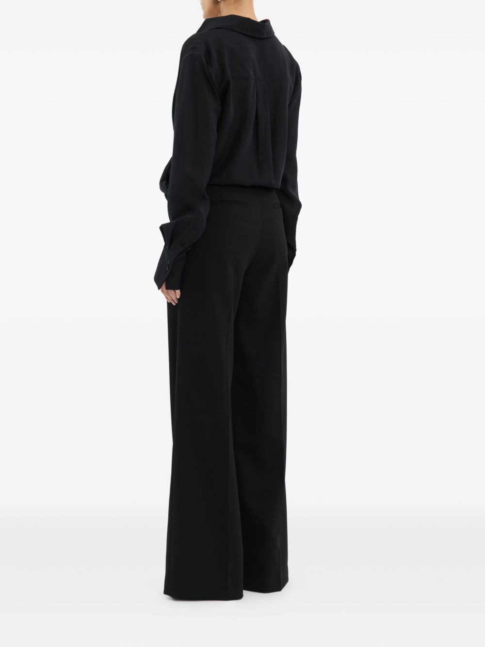 Noor twist-front collared shirt - 4