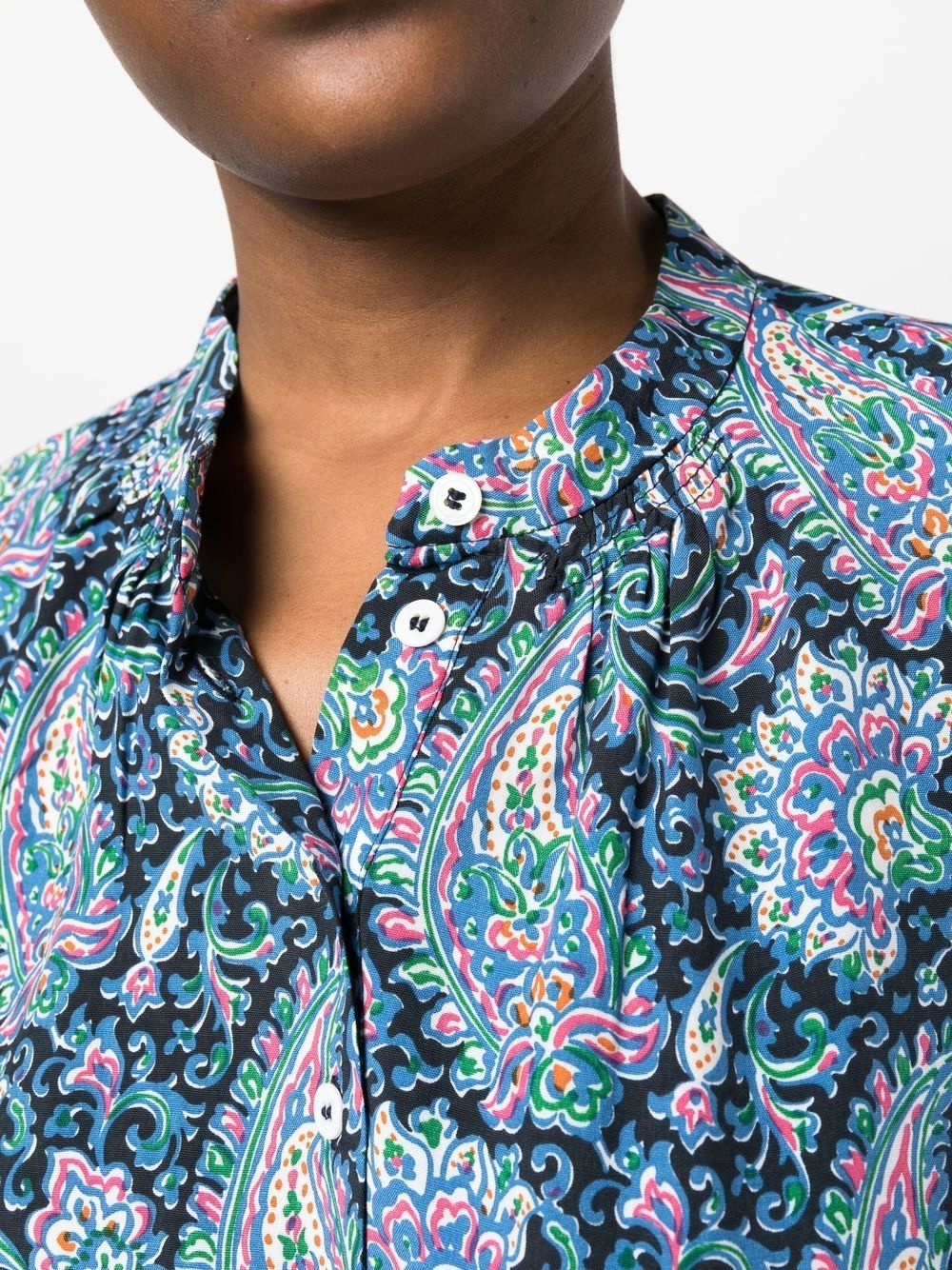 paisley-print blouse - 5