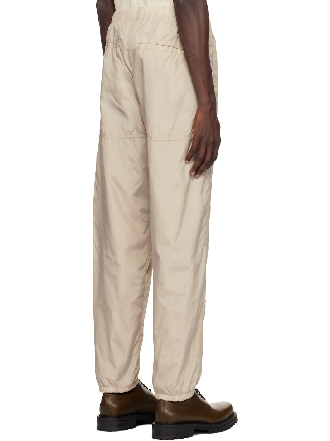 Beige Parachute Trousers - 3