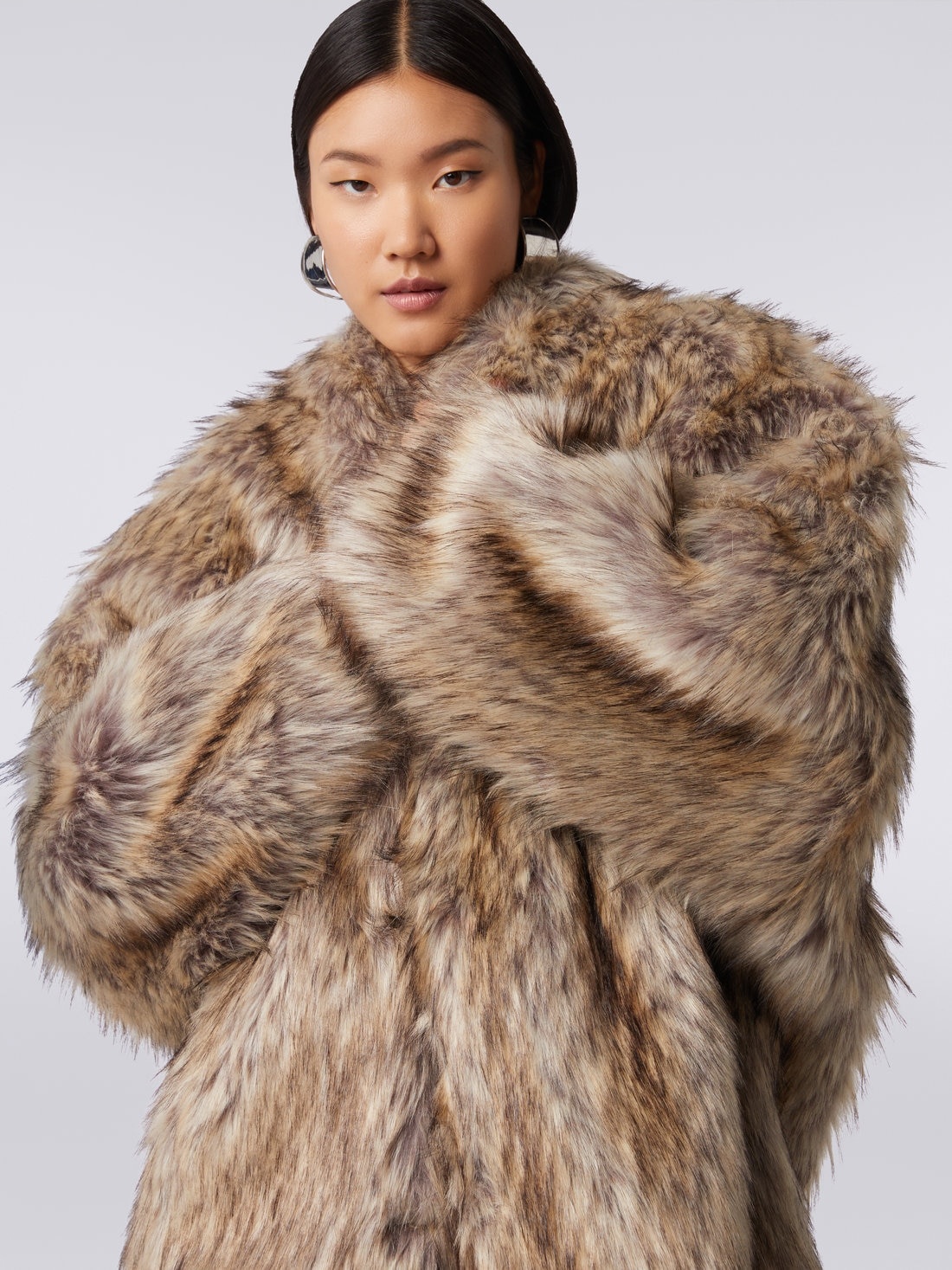 Short faux fur coat - 5