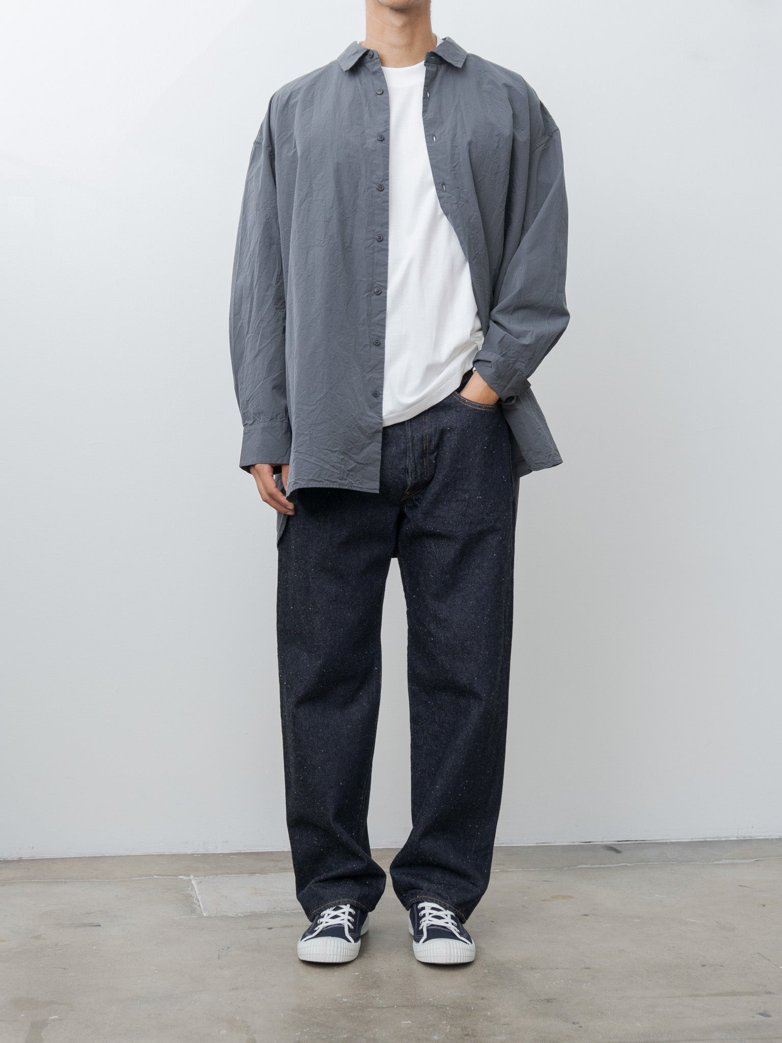 Hamnet Shirt PAPER COT - Blu Skull - 11