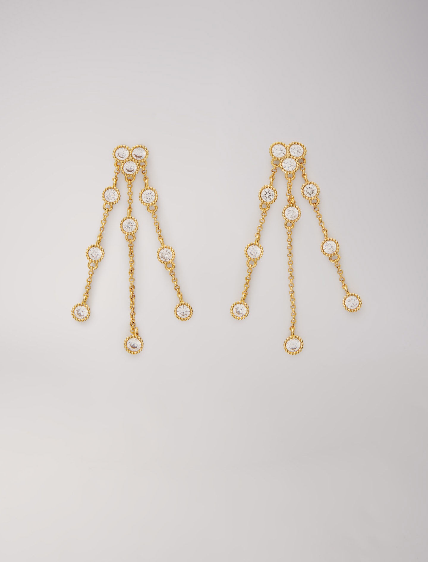 Gold-plated recycled brass earrings - 6
