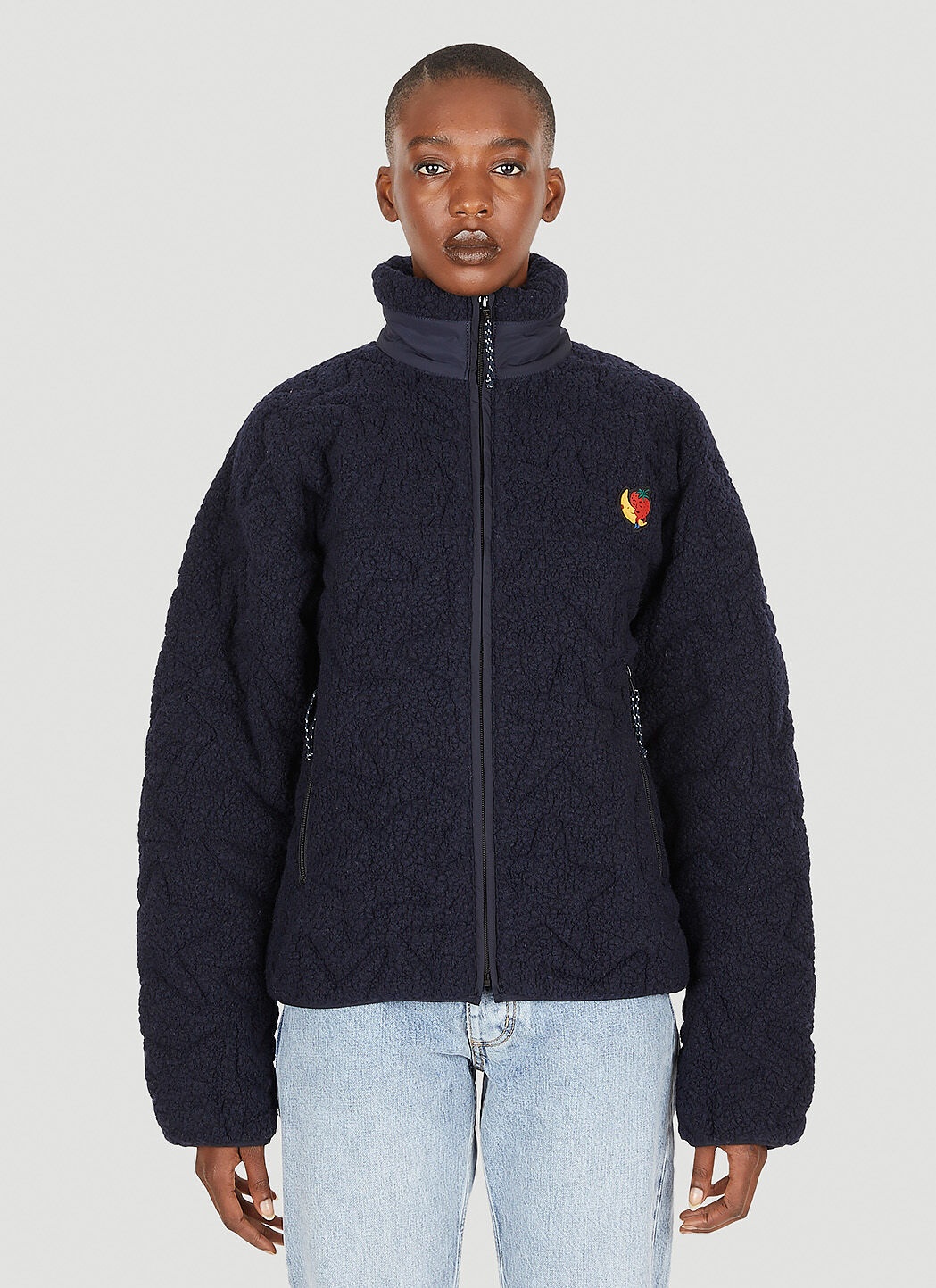 Quilted Fleece Zip Jacket - 1