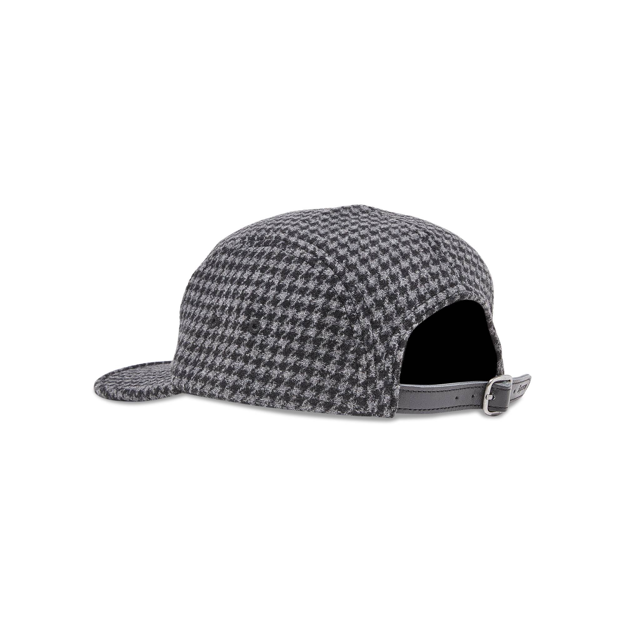 Supreme Houndstooth Wool Camp Cap 'Black'