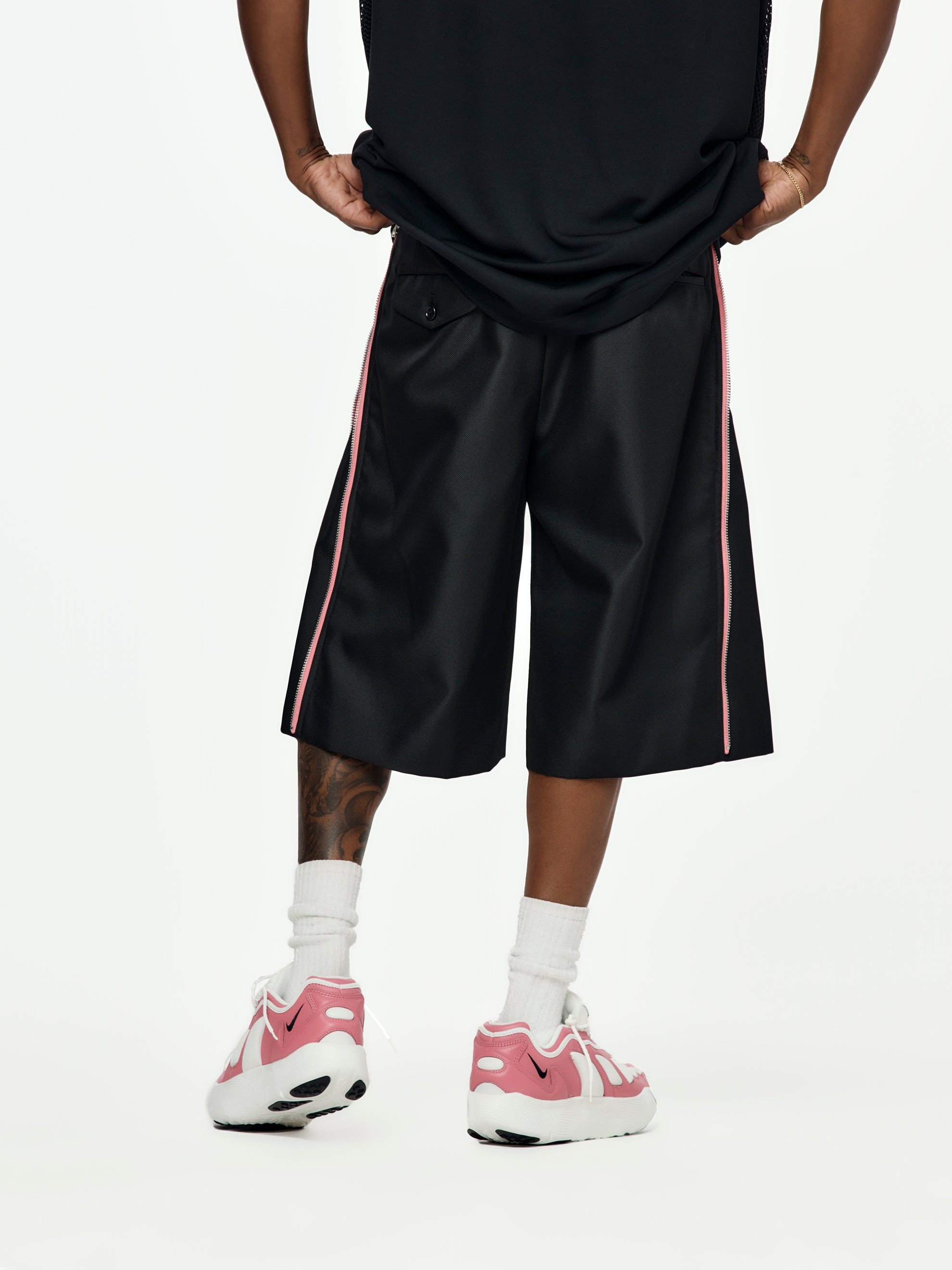 CDG HP POLY TROUSERS (BLACK) - 3