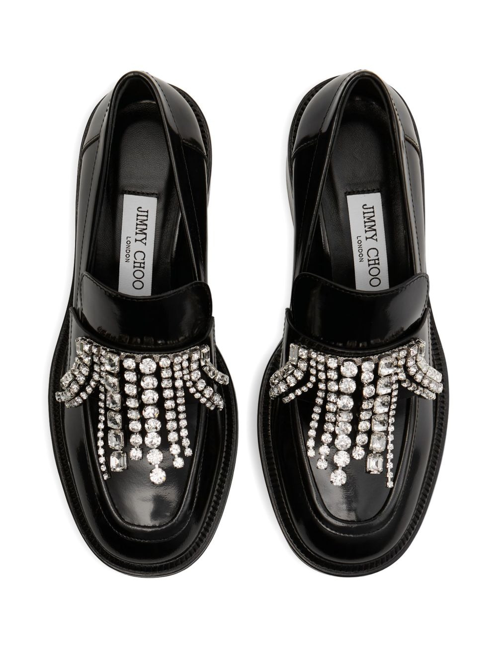 50mm Tylor crystal-embellished loafer pumps - 4
