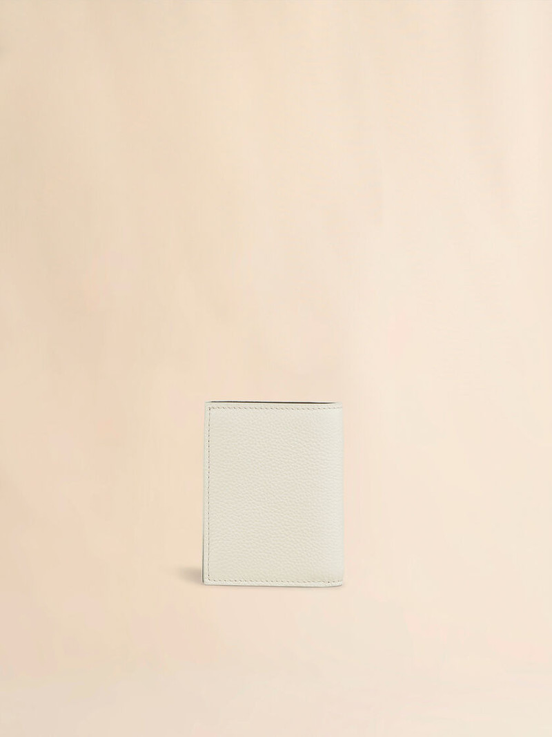 IVORY LEATHER BIFOLD WALLET WITH MARNI MENDING EMBROIDERY 3