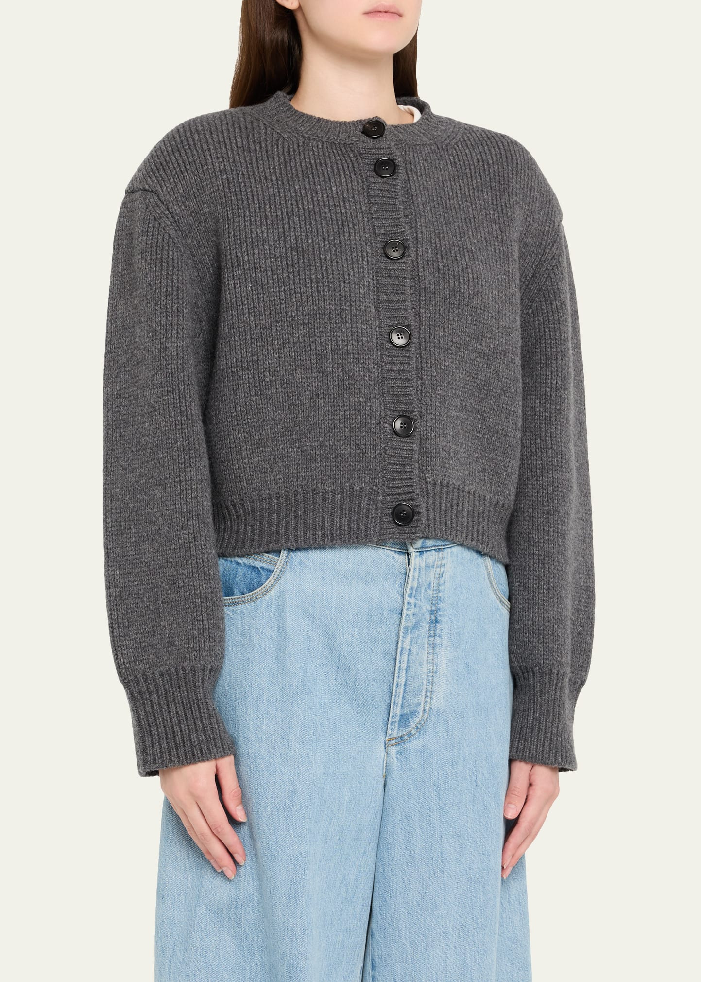 Padded Wool Cardigan - 4