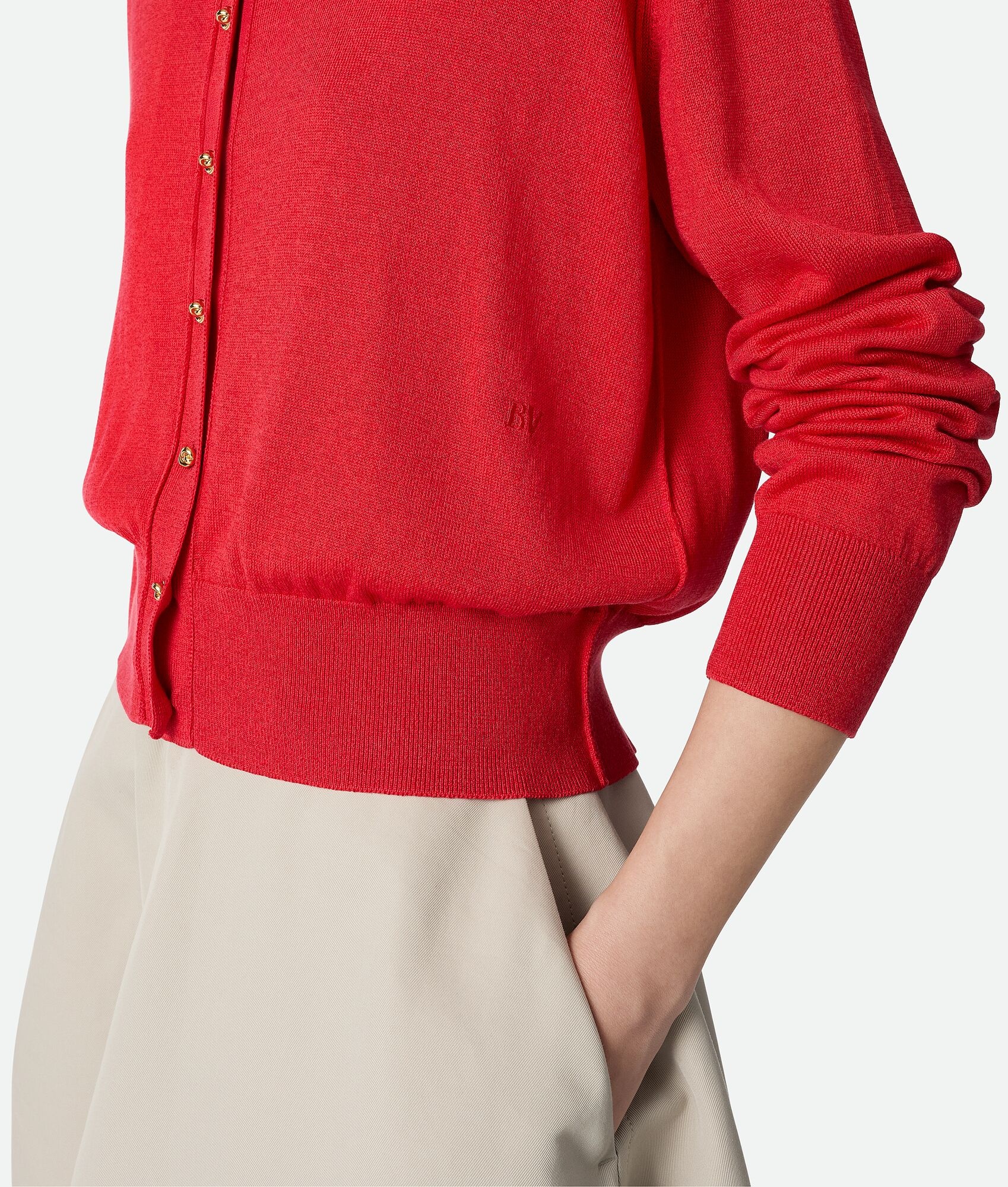 Cotton And Viscose Twinset - 4