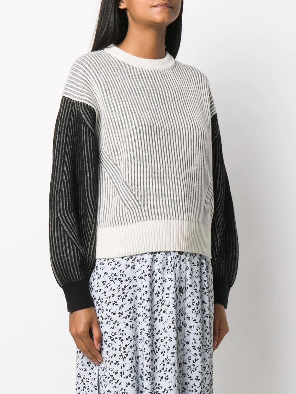 striped wool jumper - 3