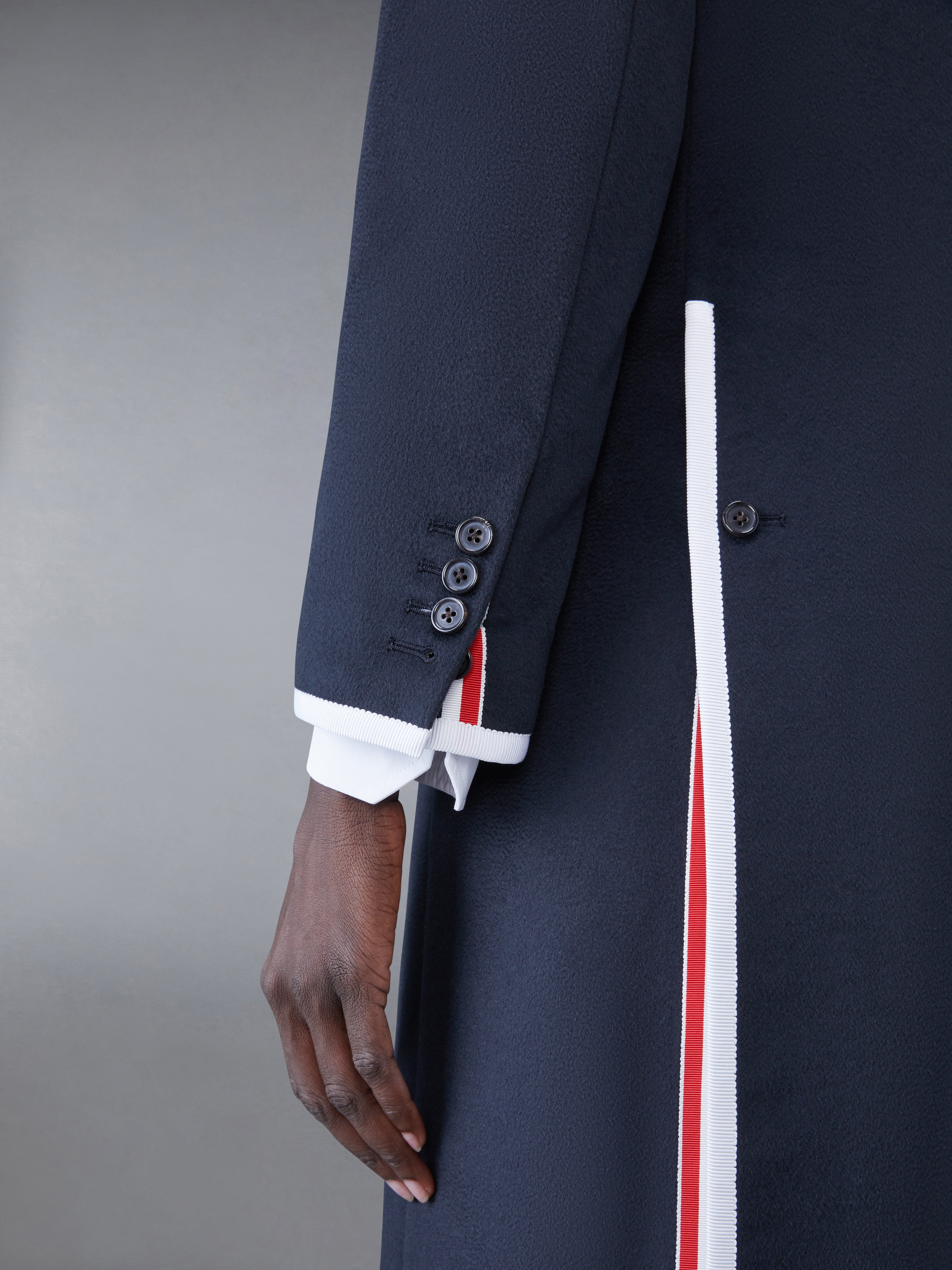 CASHMERE 2003 HIGH ARMHOLE CHESTERFIELD COAT - 6