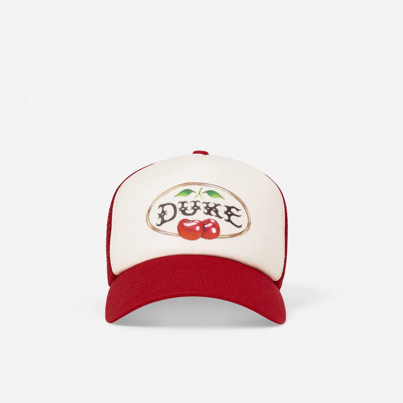 Duke Cherry Red Trucker Cap 1