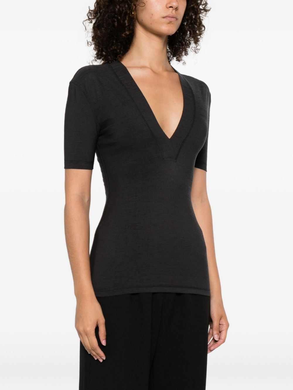 Akka short-sleeved wool top - 3