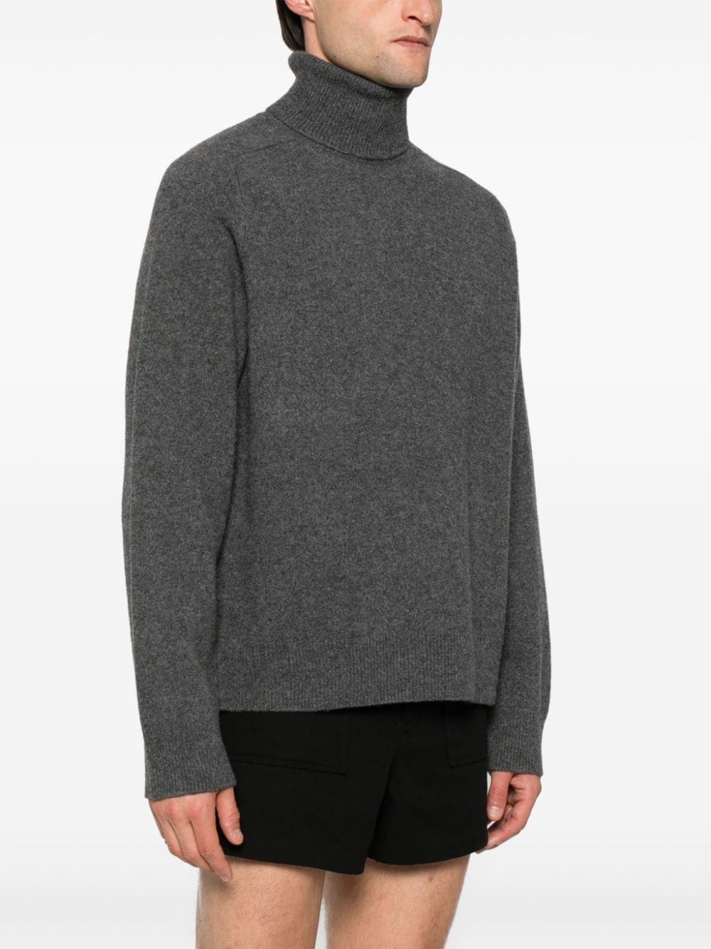 roll-neck wool jumper - 3