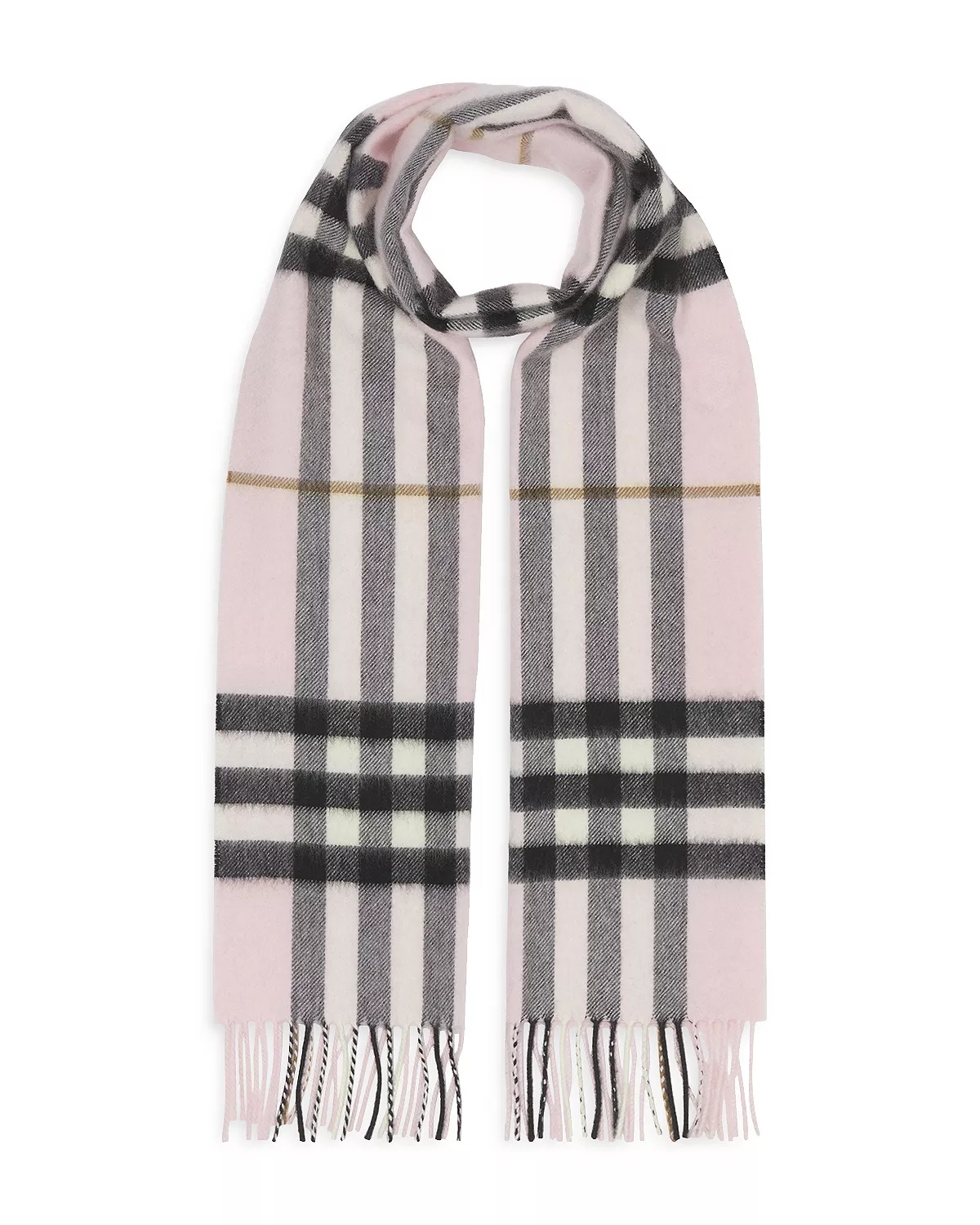 Giant Check Cashmere Scarf - 1