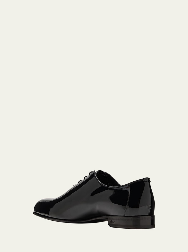 Brioni Men's Patent Lace-Up Oxford Loafers outlook