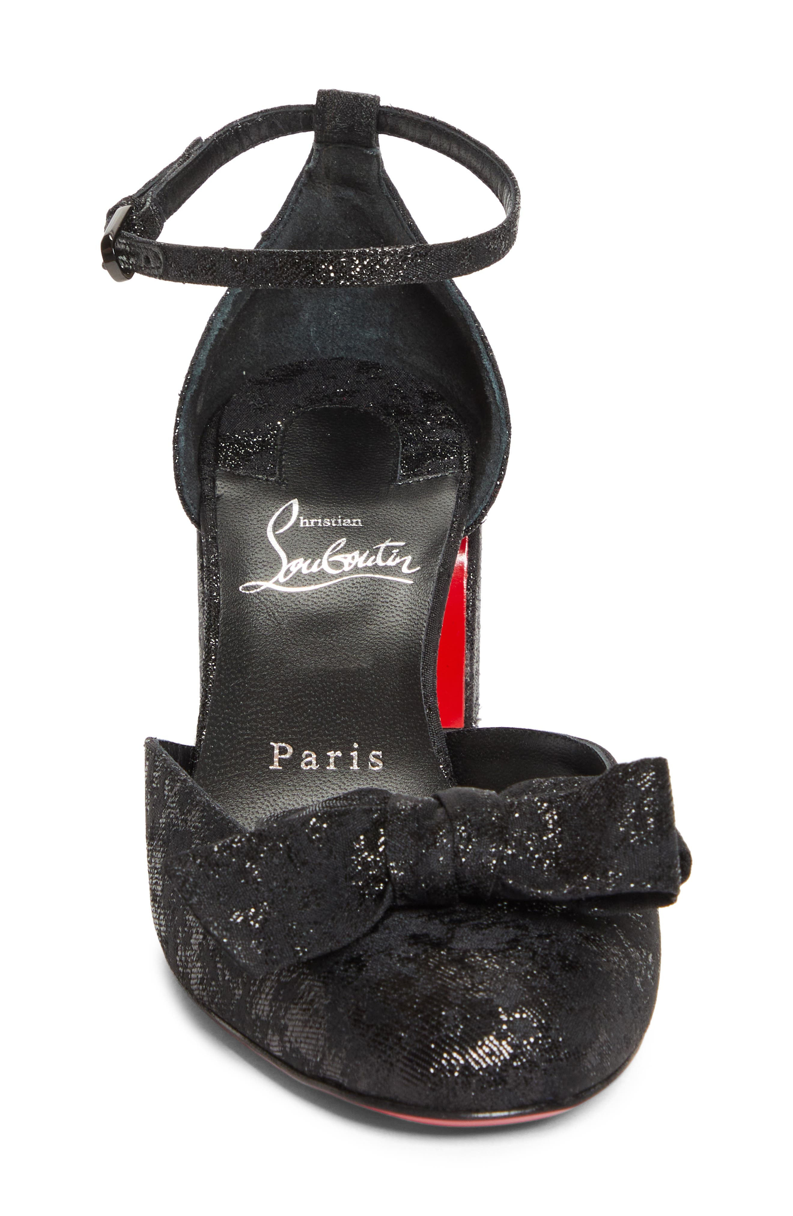 Christian Louboutin Jane Bow Pump in Black at Nordstrom - 4