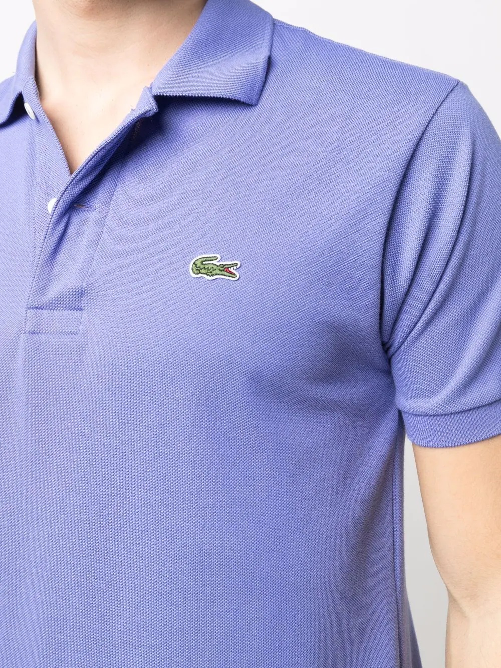 logo-patch polo shirt - 5