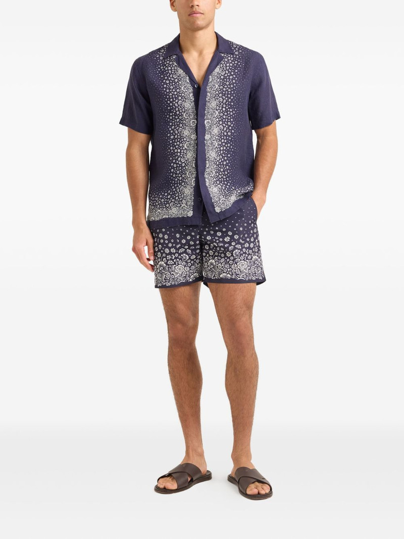 ORLEBAR BROWN Maitan floral-print linen shirt outlook