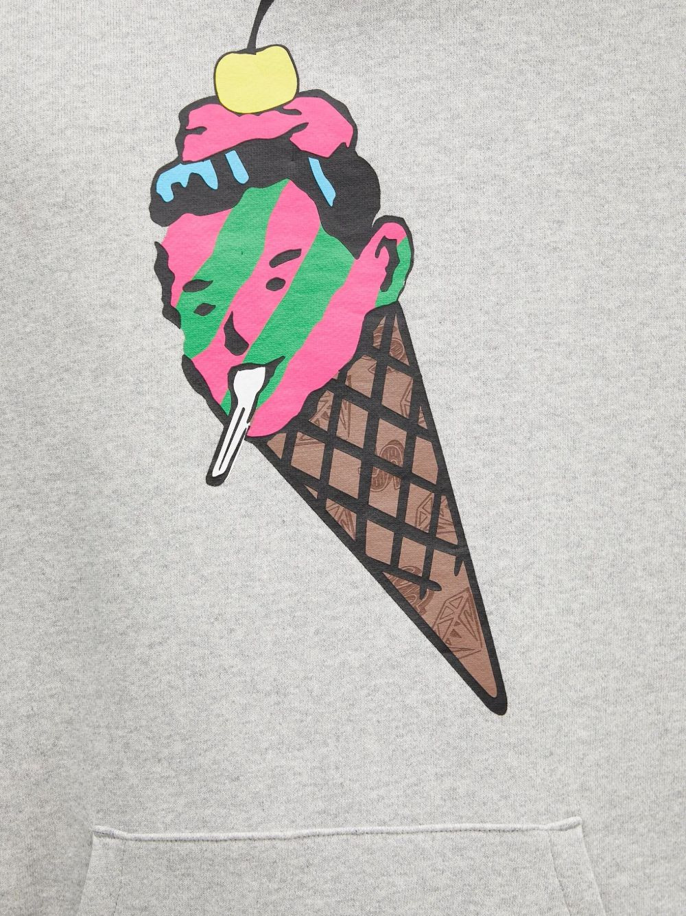ice-cream cone-print hoodie - 4