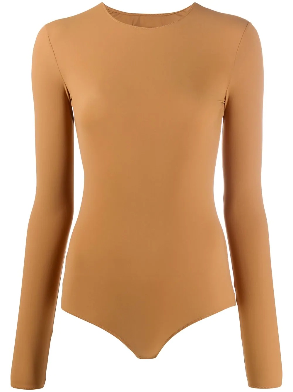 long-sleeve fitted bodysuit - 1