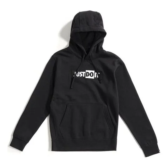 Nike Sportswear Logo Fleece Pullover Black CJ4776-010 - 1