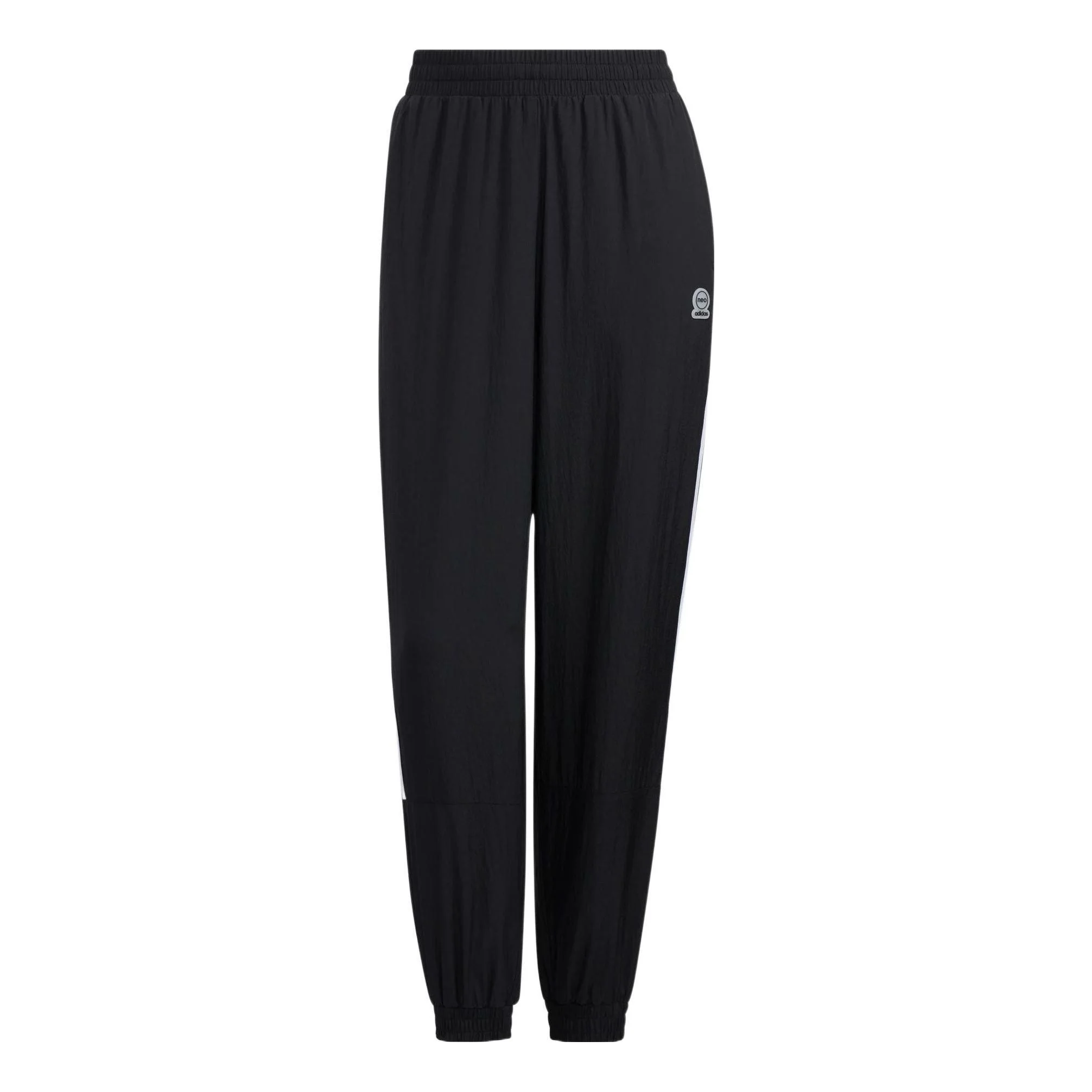 (WMNS) adidas Neo Tape Cuffed Track Pants 'Black White' HM9561 - 1