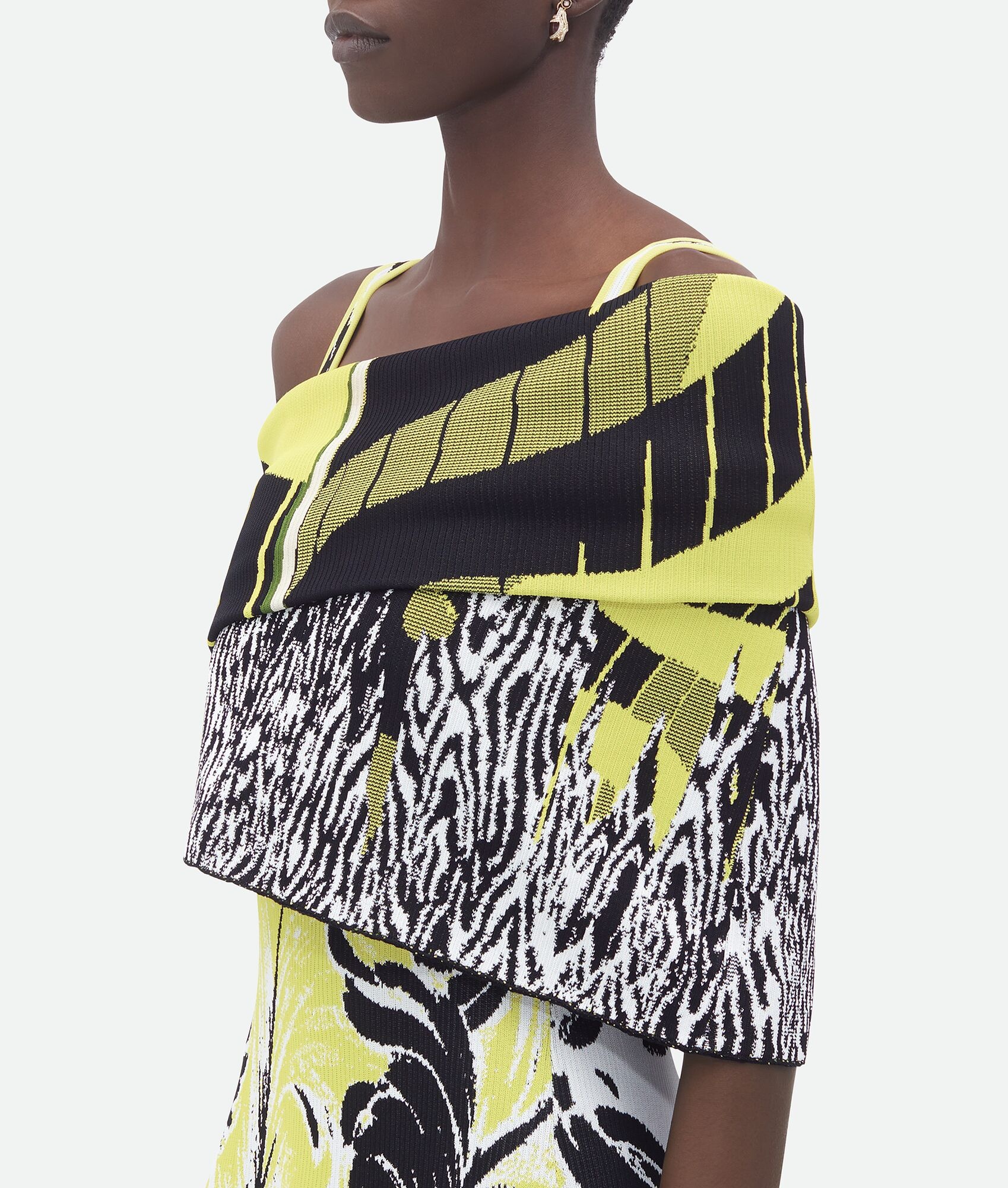 Graphic Viscose Jacquard Scarf - 4
