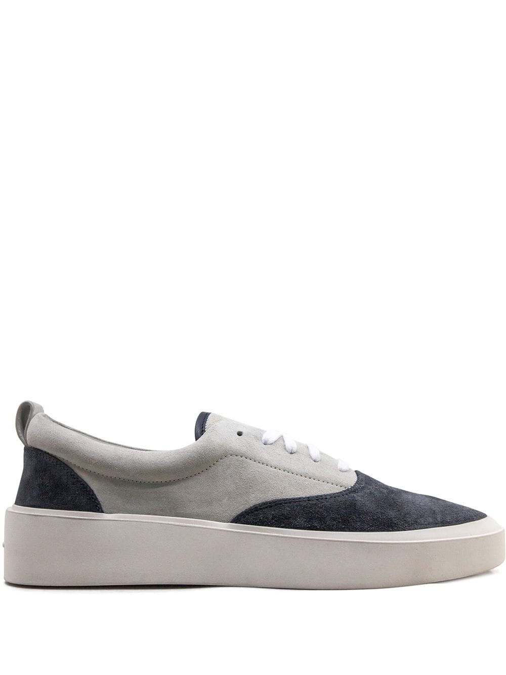 panelled low-top sneakers - 1