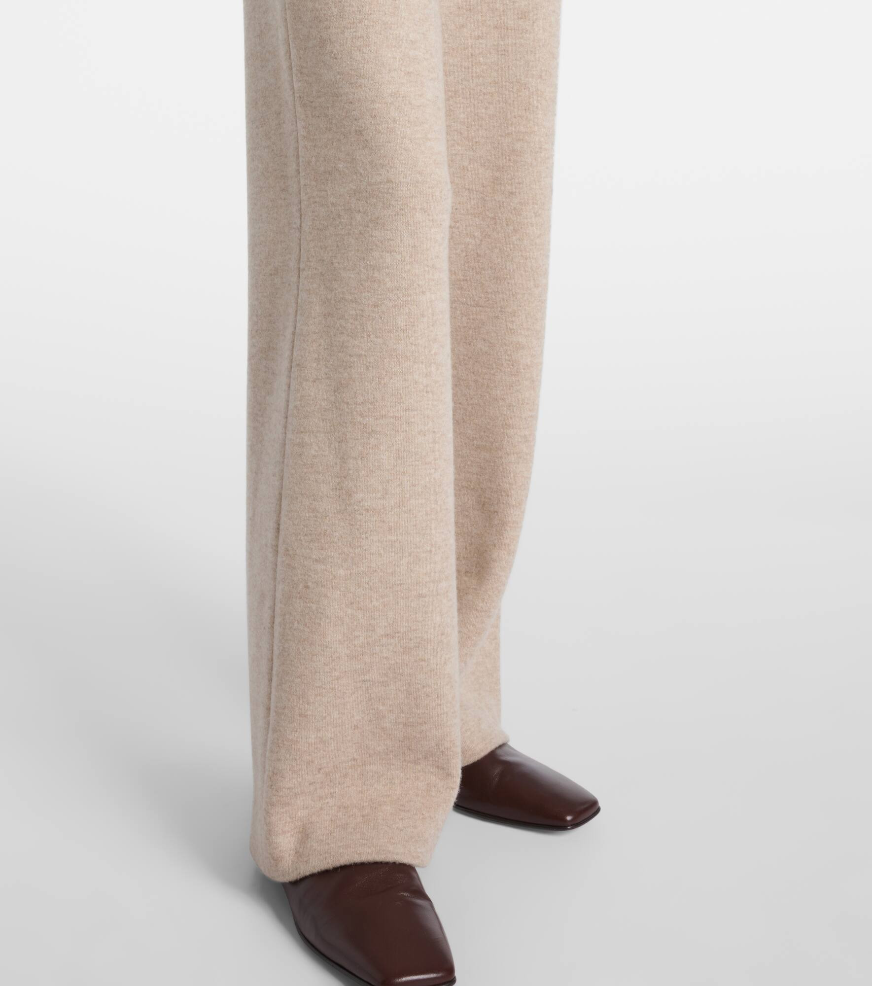 Robin cashmere-blend straight pants - 5