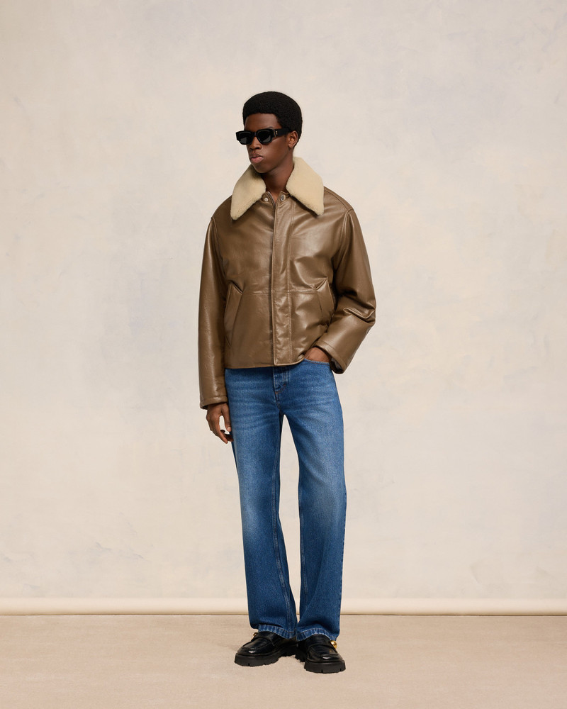 AMI Paris LEATHER PADDED JACKET outlook