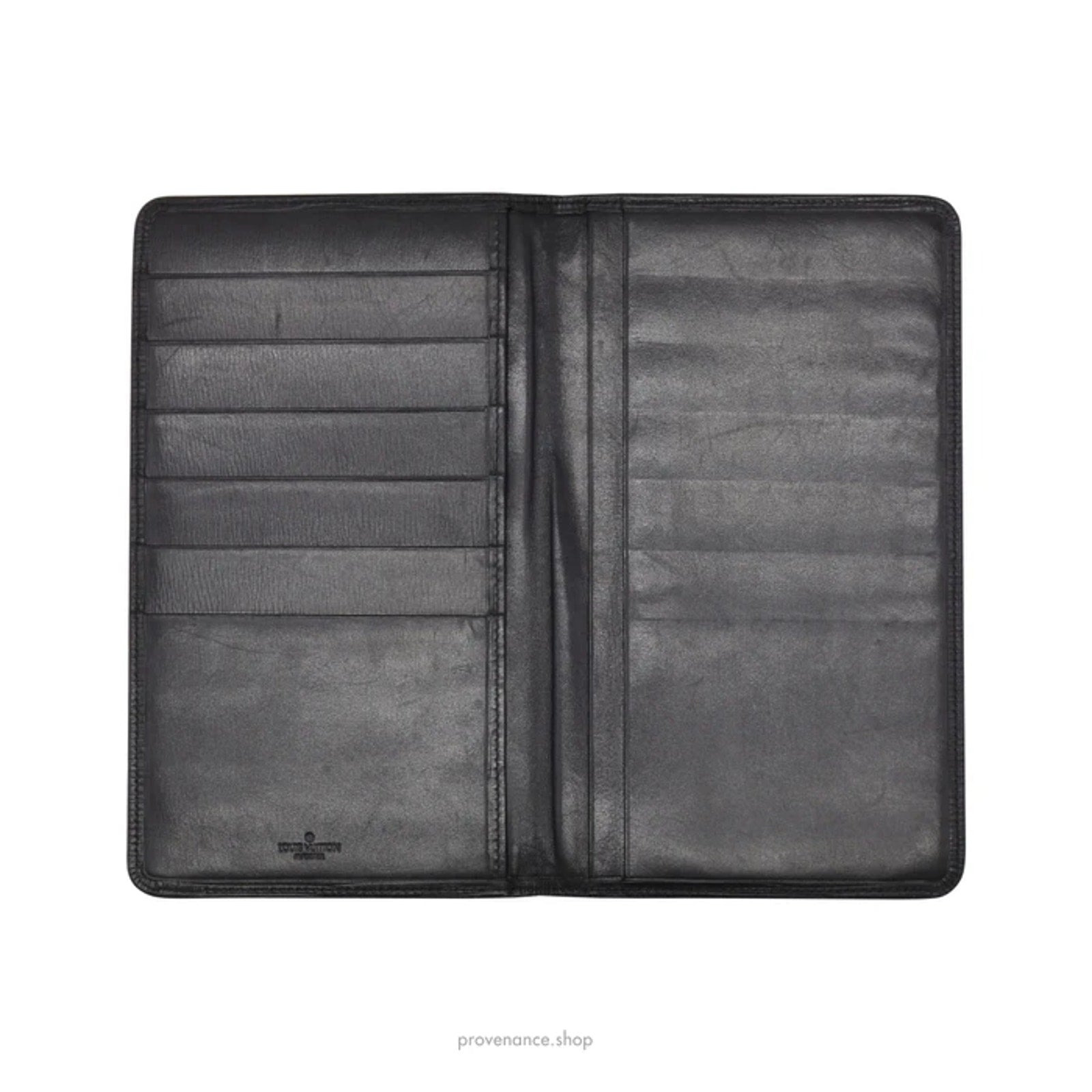 Louis Vuitton "MALLETIER" Long Wallet - Black Epi Noir Leather - 8