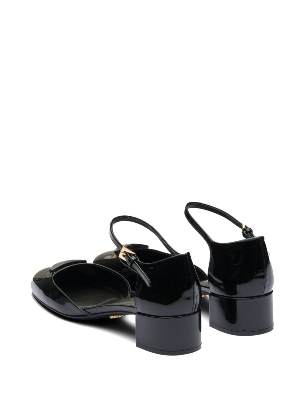 open-sided patent leather pumps - 4
