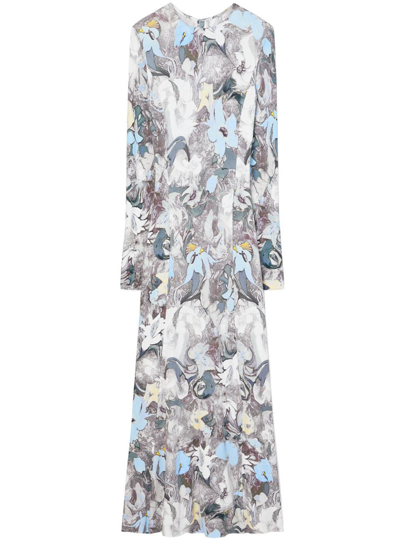printed jersey midi dress 1