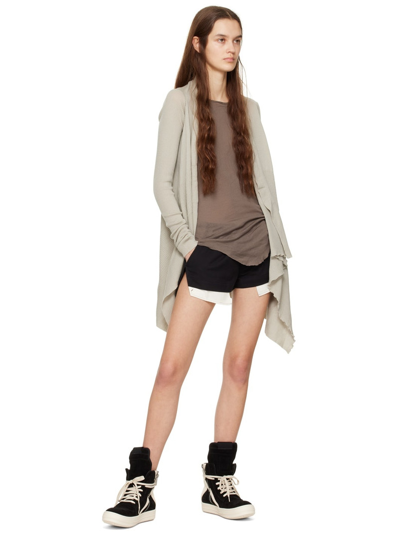Rick Owens Black Geobasket Sneakers outlook