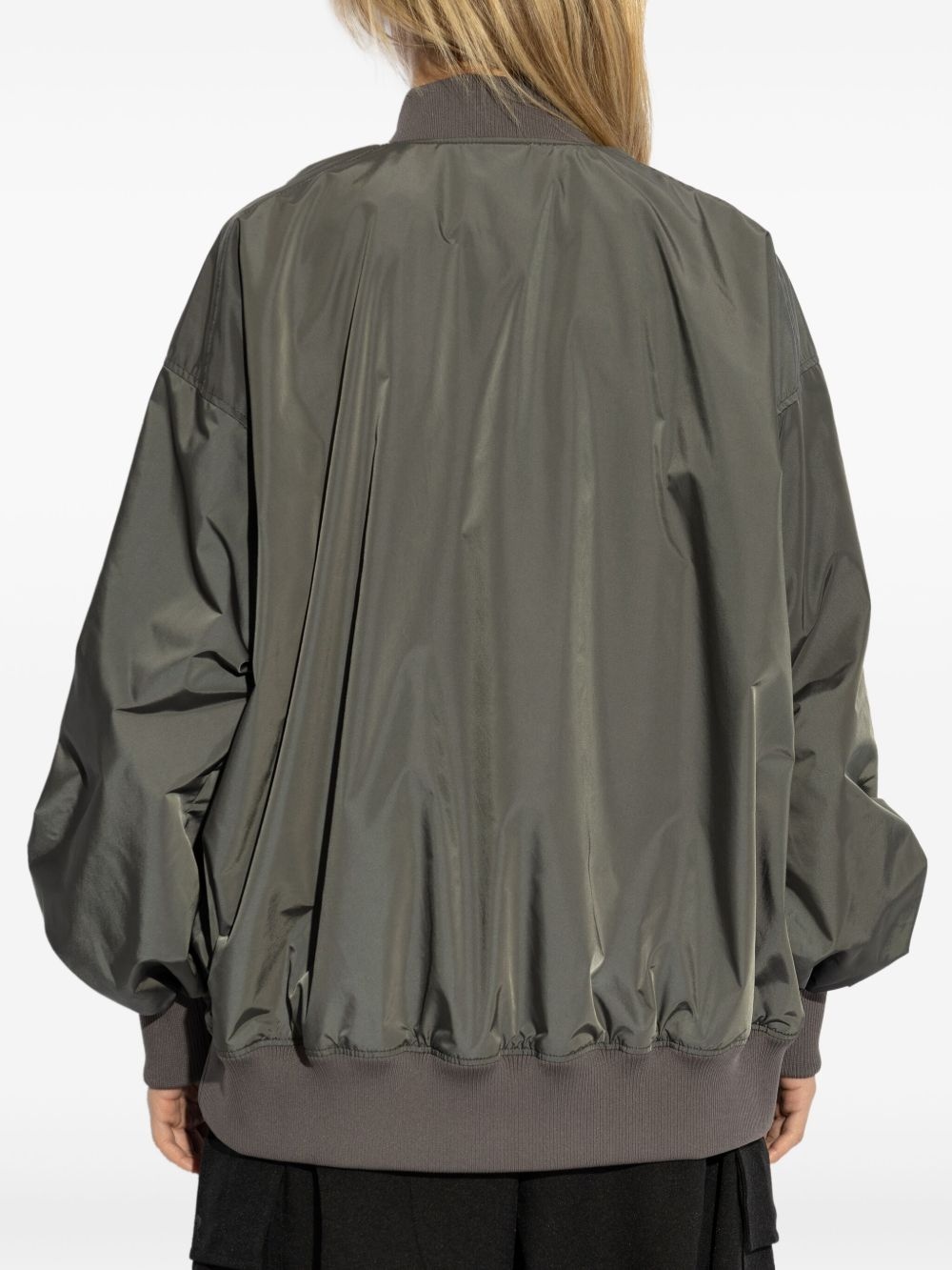logo-patch bomber jacket - 4