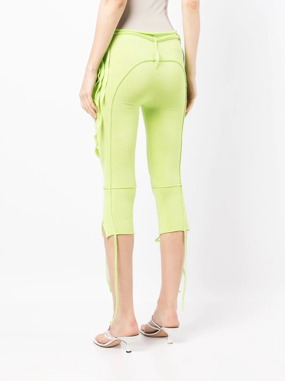 cropped panelled-design trousers - 4