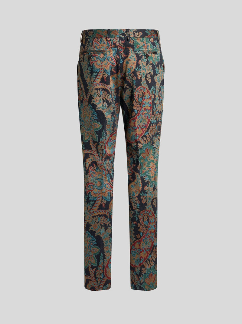 Etro COTTON JACQUARD TROUSERS outlook