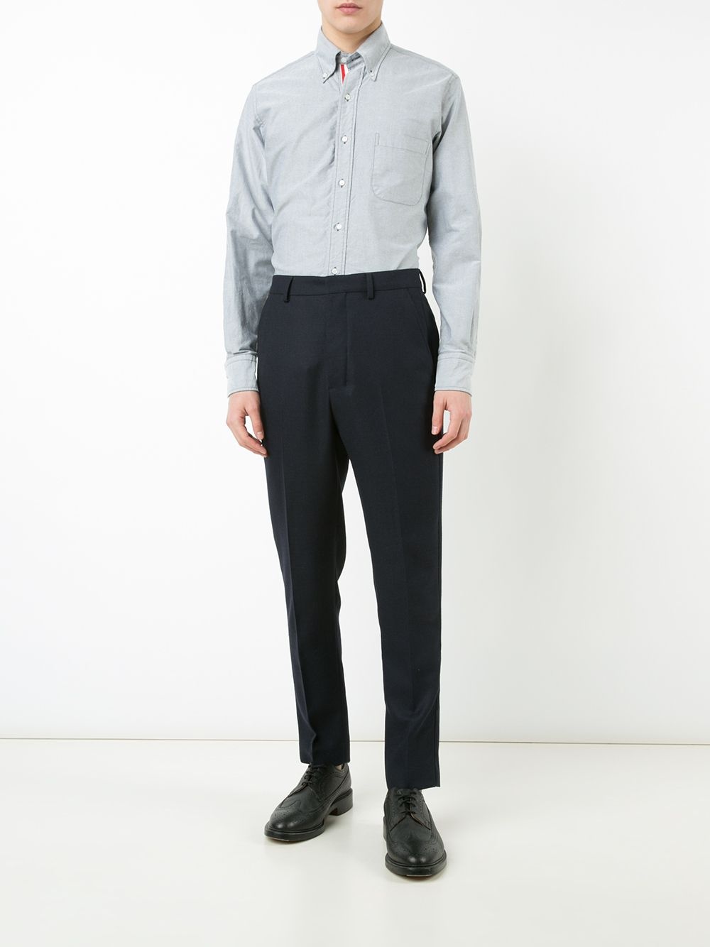 Grosgrain Placket Oxford Shirt - 2