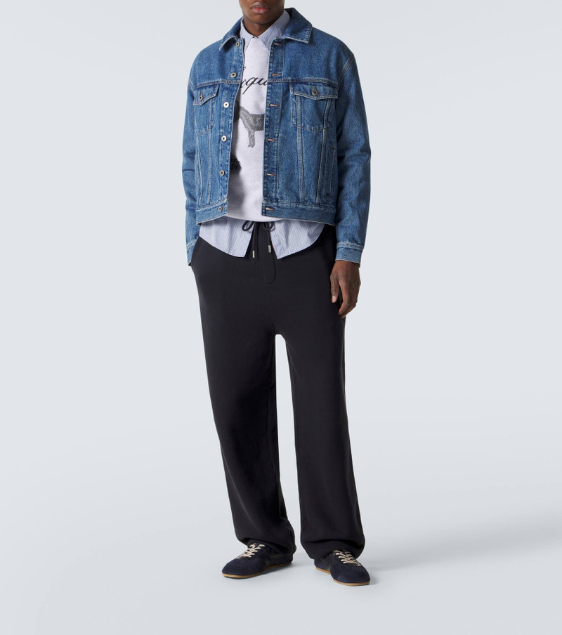 JACQUEMUS J embroidered cotton fleece sweatshirt outlook