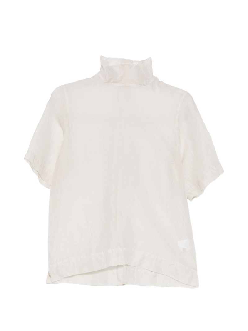 christian wijnants ruffled short-sleeve shirt outlook