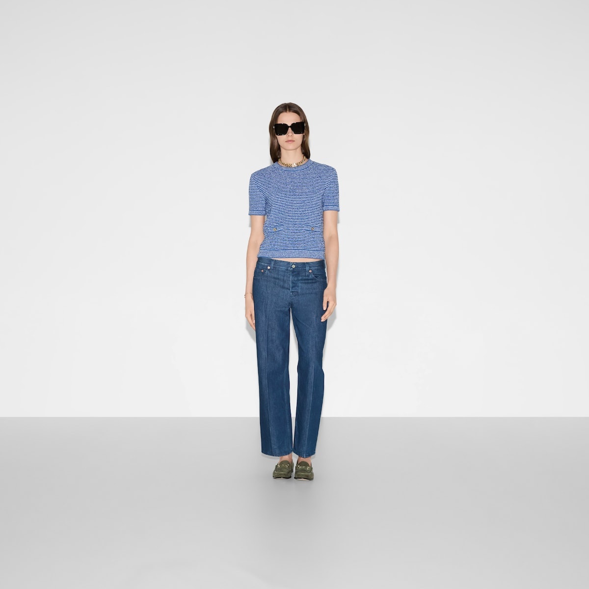 Straight fit denim pants - 2