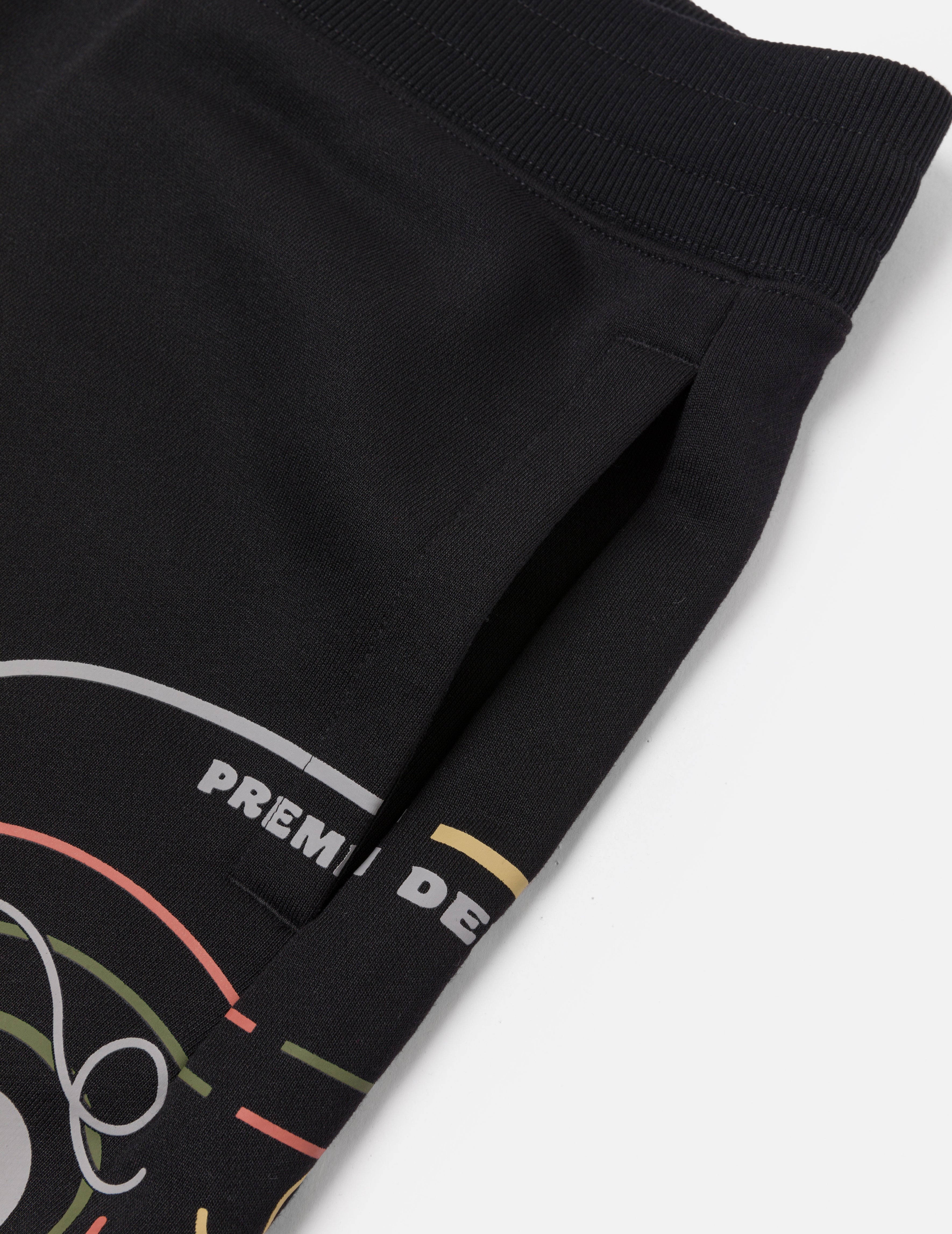Daruma Print Regular Fit Sweatshorts - 7