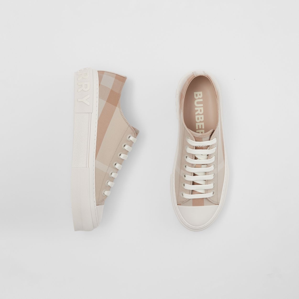 Check Cotton Sneakers - 6